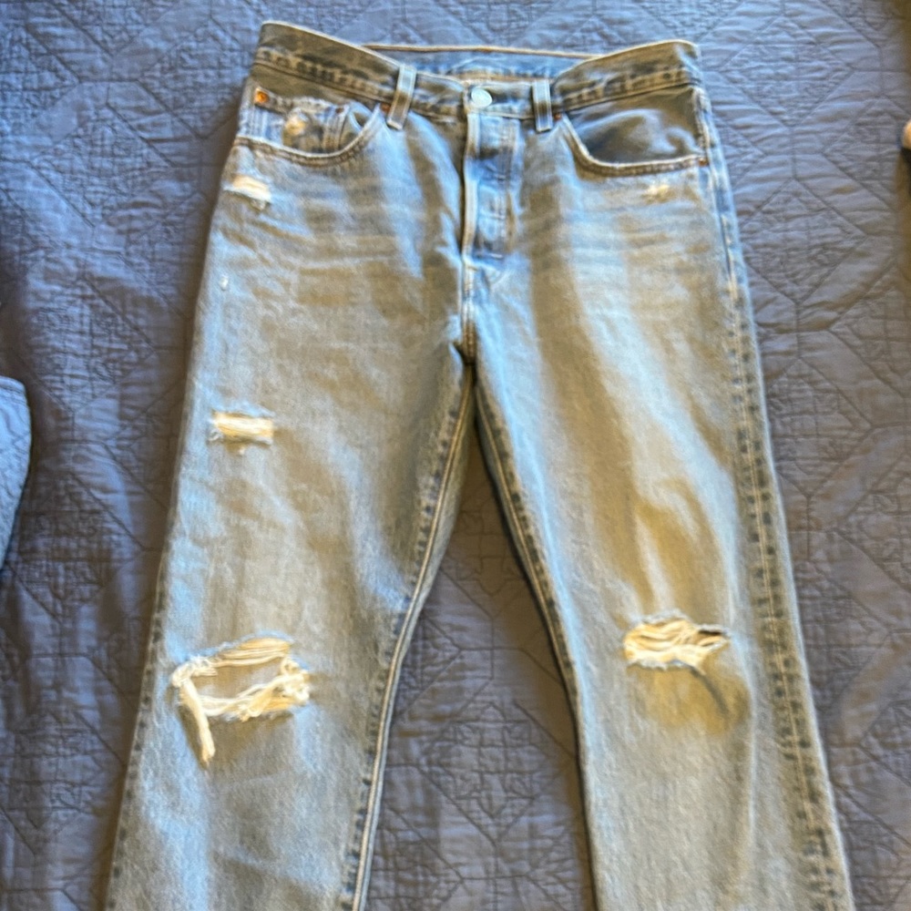 Levi’s 501 Wedgie high rise crop, W30 xL26